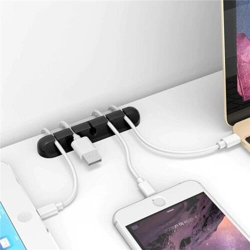Silicone Cable organizer Cable holder for mouse keyboard and Auriculases with Flexible USB