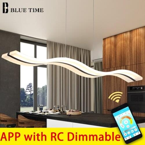 Modern LED Chandeliers for Bedroom Living Room Dining Room Kitchen Creative LED Hanging Indoor Lighting Fixture Remote Control