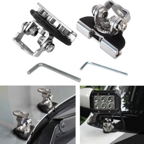 Universal Adjustable Led Lights Clamp A Pillar Hood Led Work Light Mount Bracket Clamp Holder for Off Road Truck SUV Cars