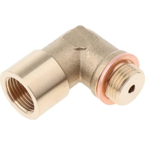 Universal Oxygen O2 Sensor Spacer Adapter Extenders 90 Degree Angle CEL Fix Kit for Exhaust Systems w/ M18x1.5 Sensor Holes