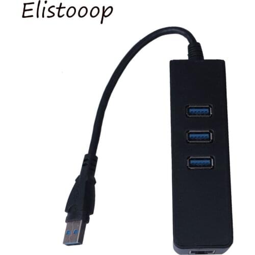 USB 3.0 to USB Hub 10/100/1000 Mbps To RJ45 Gigabit Ethernet LAN Wired Network Adapter Converter For Windows Mac