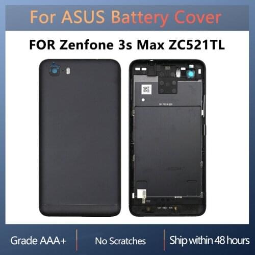 Back cover for ASUS Zenfone 3s Max ZC521TL X00GD Replacement battery cover, back cover with power button, camera lens