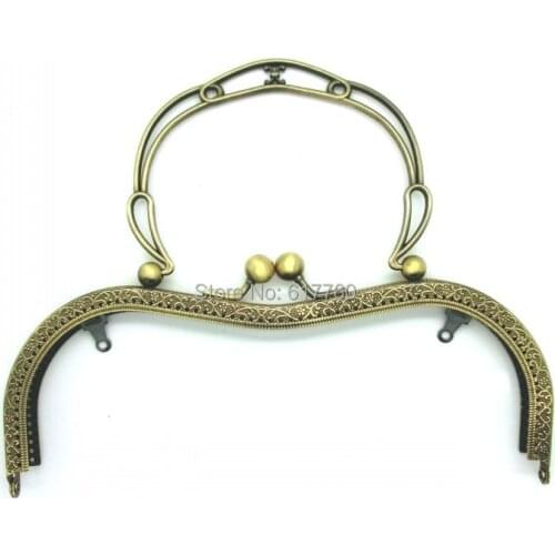 Free Shipping-1PCS Metal Frame Kiss Clasp For Purse Bag Antique Bronze 20cm x 16cm(7 7/8"x6 2/8") J2605