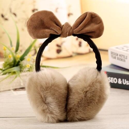 NDUCJSI Earmuffs Women Winter Comfort Earmuffs Girls New Lovely Rabbit Ear Fur Cache Fashion Warm Adult Fur Earmuffs White Pink