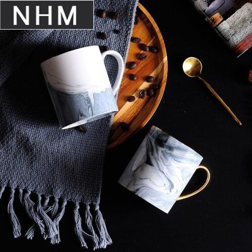 1 pcs Creative couples mark European office ceramic coffee water cup breakfast cup