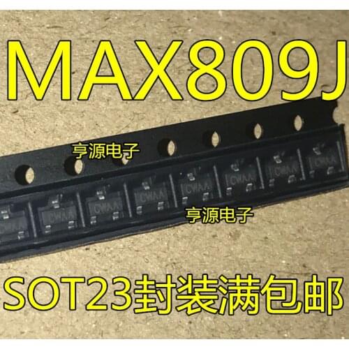 10PCS MAX809 MAX809J MAX809J/R/S/T/M/L SOT23