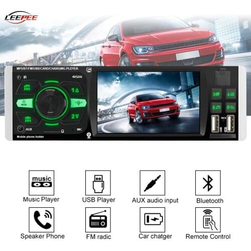 Car MP5 DVD Player Radio Audio Autoradio Stereo 4.1" Bluetooth 1Din USB Charger Phone Holder Automobile Accessories Electronics