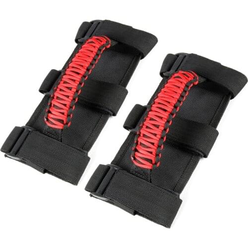 2pc Grab Handles for Jeep Wrangler Heavy Duty Roll Bar Grab Handles for 1955-2020 Jeep Wrangler CJ YJ TJ JK& 2020 Jeep Gladiator