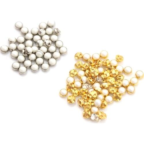 20pcs Mini Blyth Doll Clothing Buckles Doll Buttons Doll Shoes Buckle Ultra-small Pearl Buckle Doll Belt Buckle