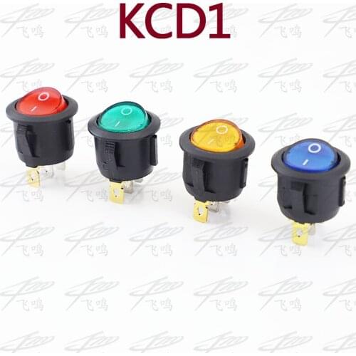 4Pcs Car 220V Round Rocker Dot Boat LED Light Toggle Switch SPST ON/OFF Top Sales Electric Controls