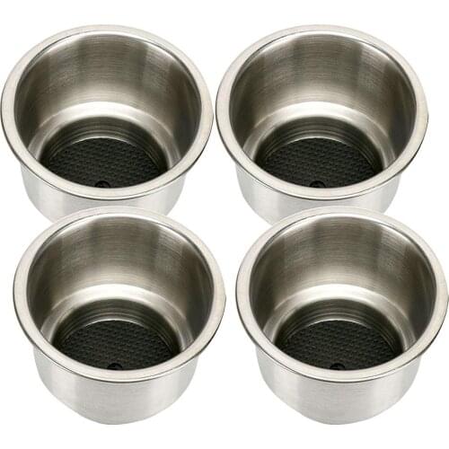 Marine Yachting Boat 4 Piece Lamp Car for Camper Stainless Steel Cup Shape Drink Holder