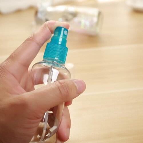 5 Pcs/set Mini Plastic Transparent Small Empty Spray Bottle Makeup Skin Care Refillable Bottles