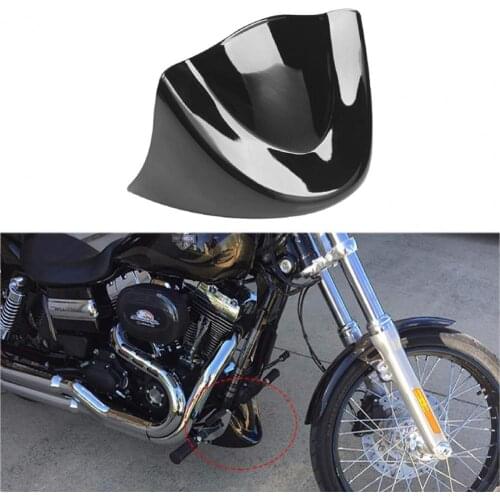 80% Dropshipping!! Glossy Black Front Spoiler Lower Chin Fairing Professional Engine Guard for FXDL FXD FXDB 06-17