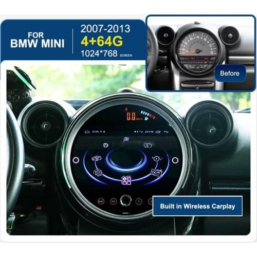 With Canbus Carplay Android Auto For MINI COUNTRYMAN R60 R54 MINI COOPER GPS Navigation Radio Head Unit Carplay DSP 4G Lte