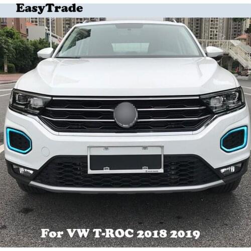Car Front Fog Tail Light Headlight Film Cover Trim Decoration Sticker For Volkswagen VW T ROC T-ROC 2018 2019 Car Accessories