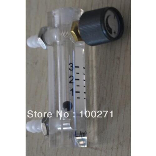 Free shipping LZQ-2 flowmeter ( LZQ Oxygen flow meter)with control valve for Oxygen /gas /air