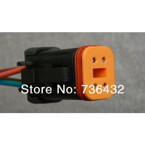 Free shipping! PC-72 motor plug 4 line - digging machine electrical appliances - excavator parts - excavator wire harness