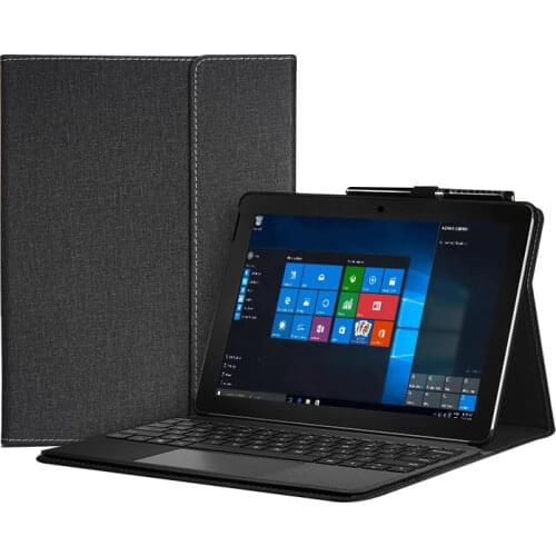 For New Surface Pro X 2019 Case Multi-Angle Viewing Portfolio Business Cover Compatible with Original Type Cover Keyboard