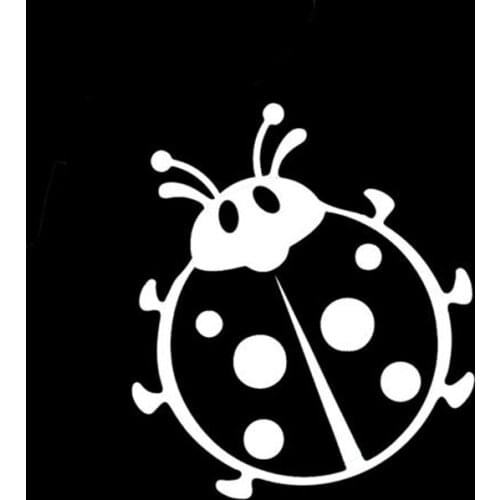 Black/Sliver Ladybug Animal Car Sticker Small/Big Size Removable Waterproof Window Body Decal CL824