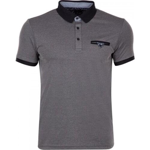Polo Neck Pocket T-Shirt