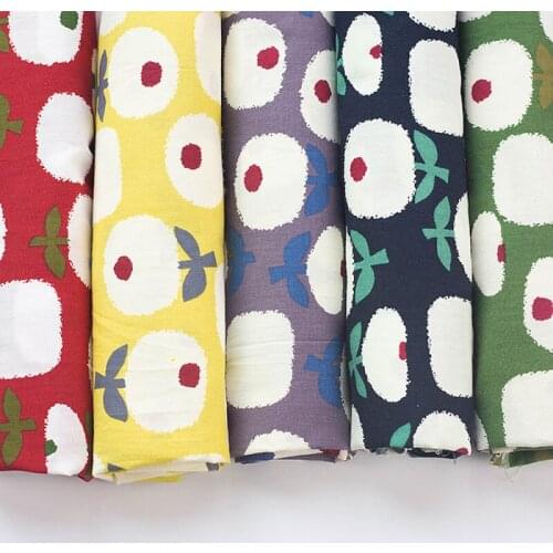 50x145cm Plants Patten Cotton Patchwork Cloth DIY Sewing Craft Fabric For Women Dress Pillow Materials Accessories