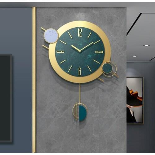 Nordic Wrought Iron 3D Wall Clocks Wall Hanging Ornaments Hotel Livingroom Sofa Wall Sticker Decor Wall Mural Accessories Crafts