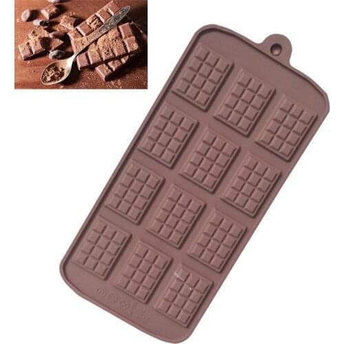 New 12 Even Silicone Mold For Cake Pastry Baking Chocolate Candy Fondant Bakeware Waffle Dessert Mould DIY Decorating Cake Tools