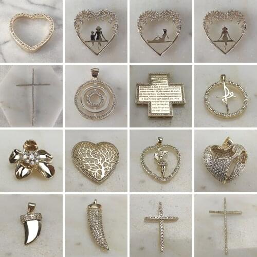 NEW Zircon Clear CZ Champagne Gold Color Pendant Cubic Zirconia Party Jewelry for Girls Necklace Gift Dropshipping Wholesale