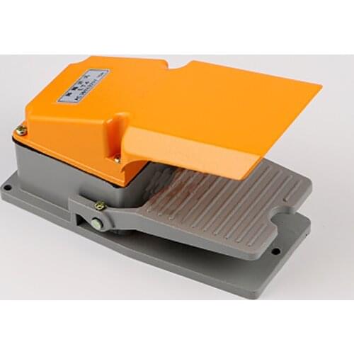 AC 380V 15A LT4 Foot Switch Pedal Switch 1NO 1NC Self-reset Metal Aluminum Outer Power Controller Switch With Protective Cover