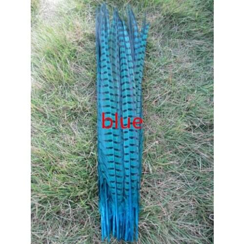 Wholesale 50 / lot beautiful sky blue pheasant feathers 20-22 inches / 50-55 cm free shipping