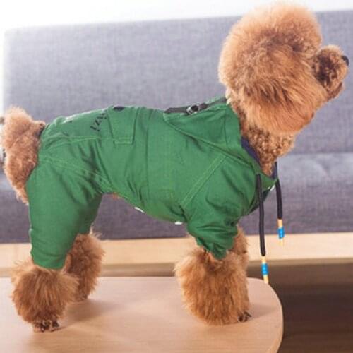 Wholesale Autumn Winter Xs Dog Clothes For Small Dogs Girl Boy Teddy Thick Red Wadded Jumpsuits Puppy Hoodie Pet Clothing