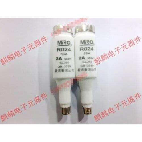 Original new 100% E16 5SA RO24 genuine ceramic fuse 2A 500V screw type fuse fusible core