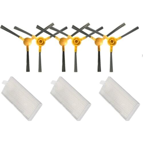 Robot Vacuum Cleaner HEPA Filter Side Brush for Alfawise V8s Pro E30b Robotic Vacuum Cleaner Parts Brushes Filter Replacement