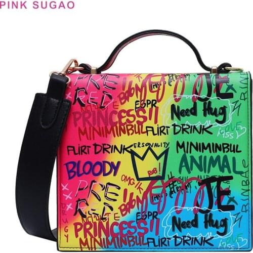 Pink Sugao crossbody bag for women luxury handbags women bags designer women purse leather purses and handbags ladies tote bag