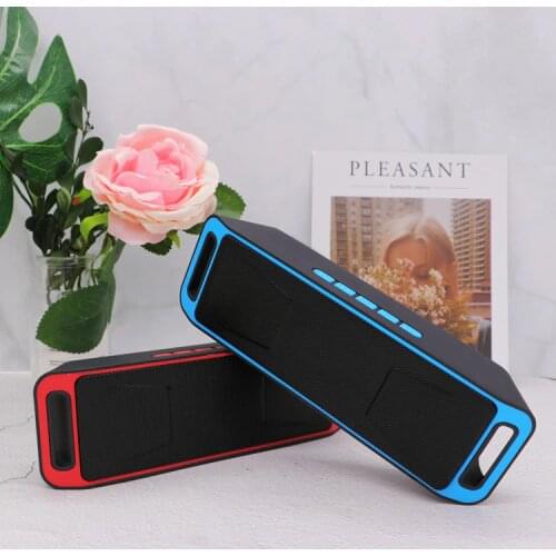 SC208 Bluetooth Speaker Wireless Recharegable Stereo Loudspeakers USB Charging TF Card FM Radio Multifunctional Sound Boombox