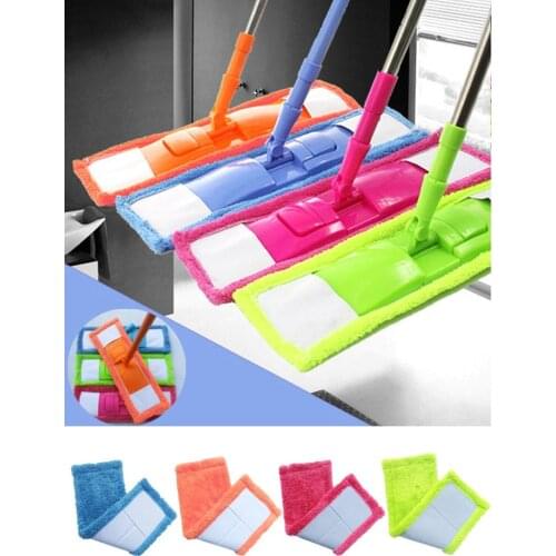 Cleaning Clothes Replacement Microfiber Washable Pad Velet Refill Head Mop Pads Fit Flat Spray Mops Household Cleaner Tools #725