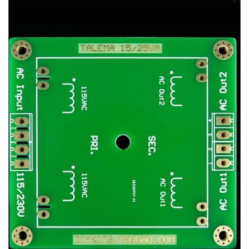 TALEMA square blue shell sealing ring cattle transformer 15/25VA dedicated fixed bottom PCB circuit board