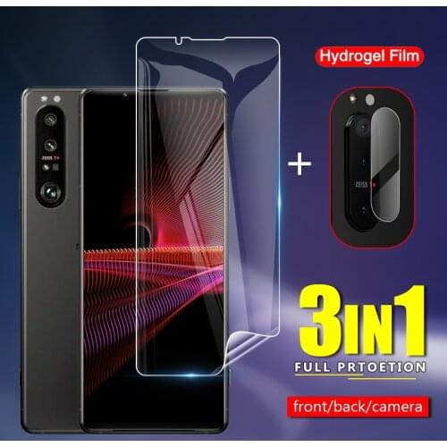 Slim Front / Back Soft TPU Protective Hydrogel Film For Sony Xperia 1 10 5 III / 1 5 10 II Camera Lens Screen Protector Glass