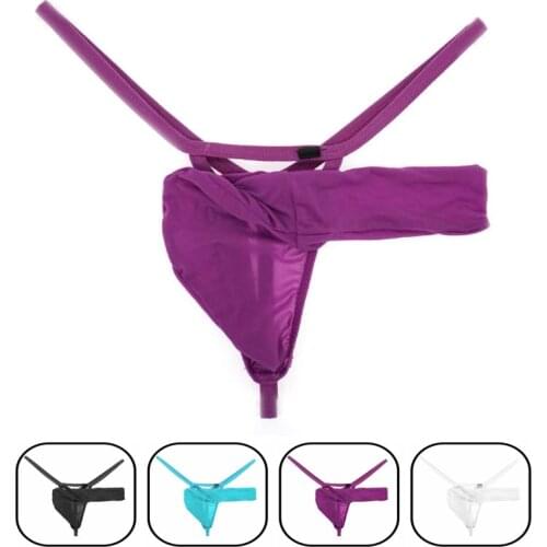 Underpants 2019 hot Mens Sexy Gay Underwear Mens Jockstrap Thongs Thong Comfortable Low Waist Enhance Pouch Jock Strap