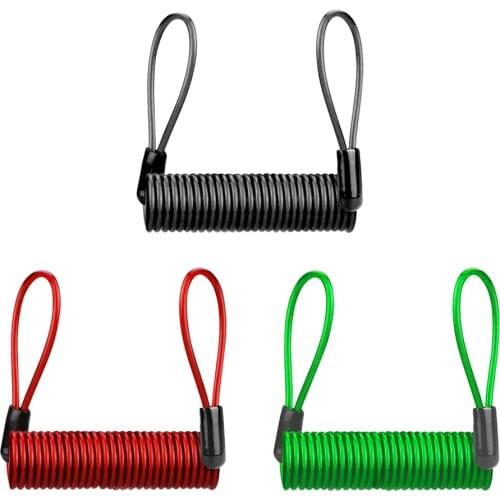 Bike Motorbike Disc Lock Reminder Cable Bicycle Motorcycle Accessories for Outdoor Personal Motorcycle Decoration