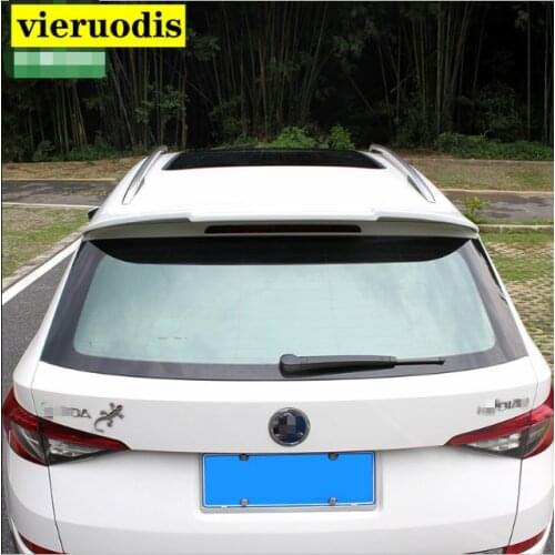For Skoda Kodiaq 2017 2018 2019 Carbon Fiber/ABS External Rear Spoiler Trunk Boot Tail Wing More Colors Spoiler Car Accessories