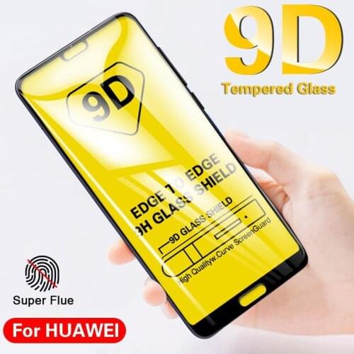 9D Full Cover Tempered glass For Huawei P40 P20 Lite Nova 6 5T Mate 30 Lite Honor V30 9X 20 Pro Play 3 Screen Protector Glass