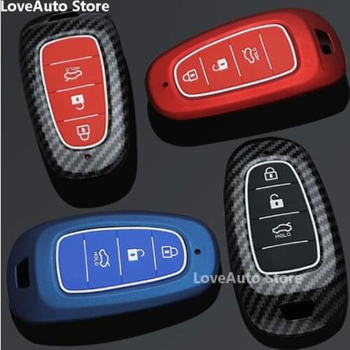 For Hyundai Tucson NX4 2021 2022 Car Key Case Protection Key Cover All Inclusive Shell Keychain Ring Metal Cover Accessories