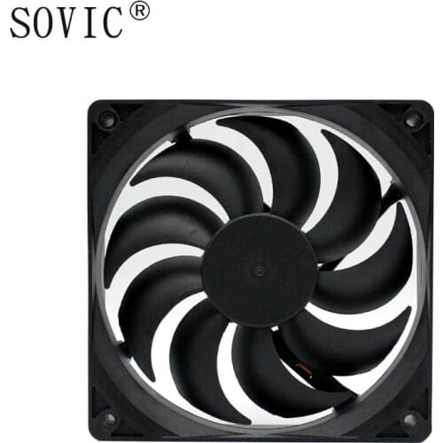 DC 12V For Bitcoin Miner Powerful Server Case AXIAL cooling Fan for Computer/PC 12cm 3pin high speed 120mm water cooler