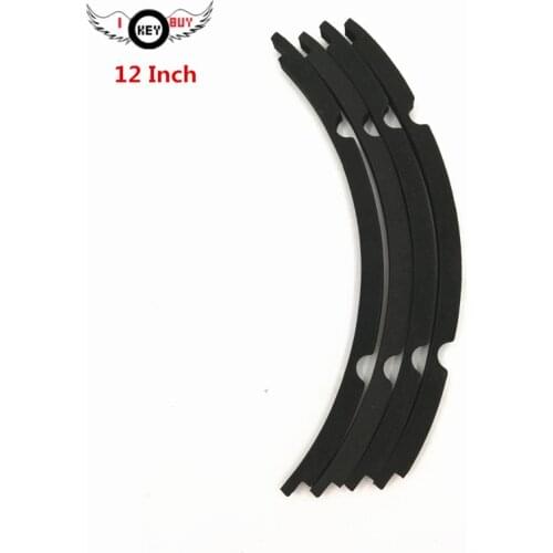 2 Sets 12 Inch Speaker EVA Gasket Foam Pad 8 Hole Crimp Bead Surround Repair Parts DIY Sponge Edge Speaker Woofer 305 mm Black