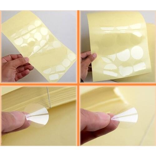 2000Pcs/Lot Diameter 3cm Transparent Waterproof Adhesive Sticker Circle PVC Clear Sealing Multi-function Label Sticker For Event