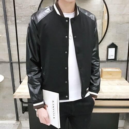 2020 Autumn Stand Lead Zipper Splice Vintage Bomber Jacket Casaca Hombre Jaqueta Masculina Men Clothing