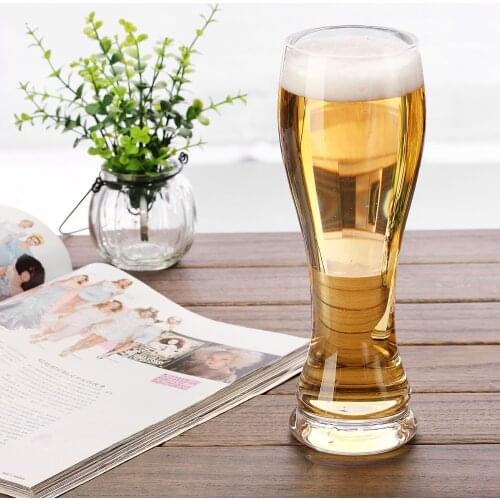 700ml transparent beer glass, big beer cup, logo printing is available