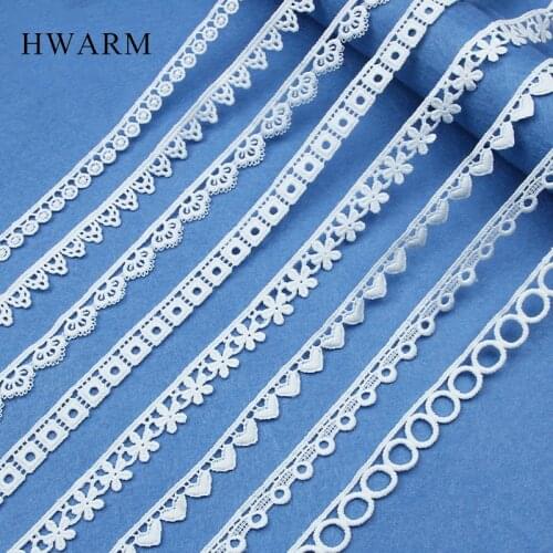 White African Lace Fabric Wedding Skirt Clothing Sewing Trim Accessories Dress Decoration For Home Diy Single Side Heart Ribbon