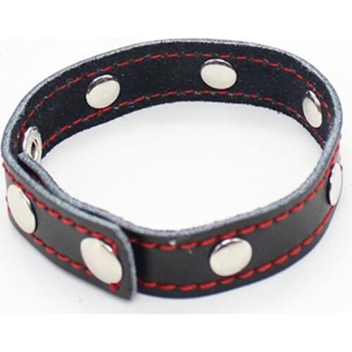 Cock ring delay penis ring leather penis extender Cage Impotence Erection Aid aid Erectile Dysfunction sex toy for man